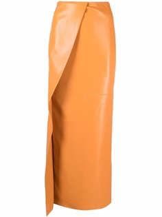 Nanushka юбка с оборкой