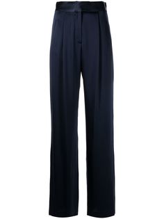 Michelle Mason атласные брюки широкого кроя