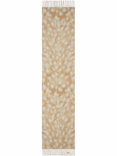 Burberry шерстяной шарф с принтом