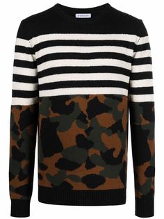 Manuel Ritz джемпер с отделкой в полоску