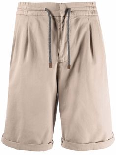 Brunello Cucinelli шорты чинос с кулиской