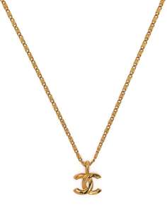 Chanel Pre-Owned колье 1980-1990 годов с логотипом CC
