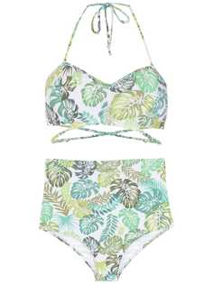 Amir Slama бикини с завышенной талией и принтом