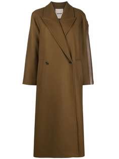 Aeron пальто с кожаными вставками
