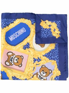 Moschino шелковый платок с принтом