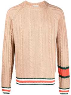 Manuel Ritz полосатый джемпер фактурной вязки