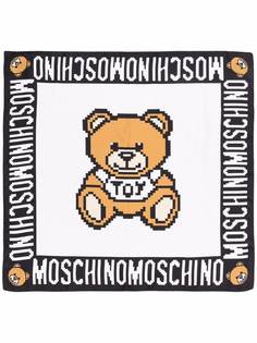 Moschino шелковый платок с логотипом