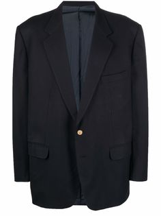 Burberry Pre-Owned пиджак 1990-х годов с заостренными лацканами