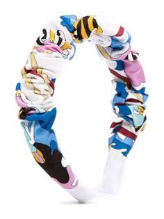 Emilio Pucci Junior ободок с графичным принтом
