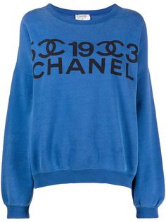 Chanel Pre-Owned толстовка 1990-х годов с логотипом