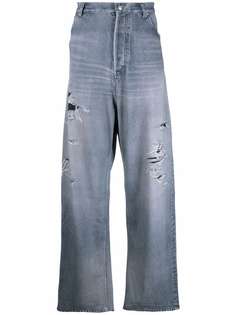 Balenciaga широкие джинсы Trompe Loeil