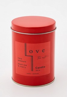 Свеча ароматическая Love tea art Scented candle black tea & cherry / Черный чай и Вишня 320 гр.