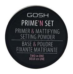 Фиксирующая рассыпчатая пудра-основа для лица Gosh Primenn Set Primer & Mattifying Setting Powder Two in One Gosh!