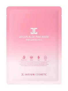 Успокаивающая тканевая маска JayJun Aloe Pink Mask для лица, с экстрактом алоэ