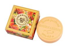 Натуральное мыло Gourmandise Savon Parfume Peche Gingembre с ароматом персика и имбиря, 100гр