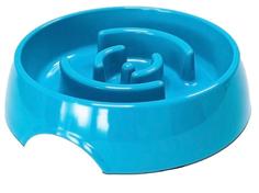 Миска SuperDesign для медленного поедания, 900мл, синяя