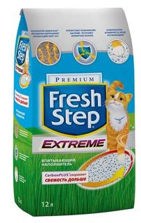 Наполнитель Fresh Step Clay Extreme, впитывающий, тройная защита, 12л