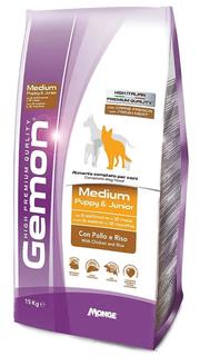 Сухой корм Gemon Dog Medium для щенков средних пород, с курицей и рисом, 15кг
