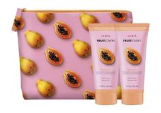 Набор для ухода за телом Pupa Fruit Lovers Papaya: молочко и лосьон для тела, косметичка