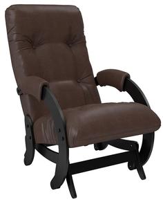Кресло-качалка глайдер Модель 68, Венге, экокожа Vegas Lite Amber Leset