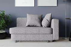 Кушетка Леон Серая рогожка Smart