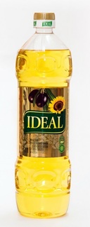 Масло IDEAL, микс подсолнечного и оливкового, 1л
