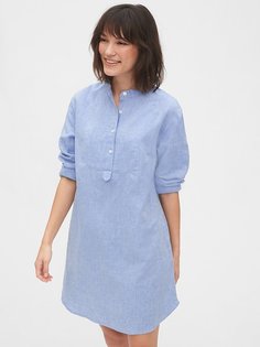 Платье-рубашка с длинными рукавами GAP