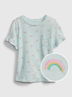 Футболка с оборками GAP