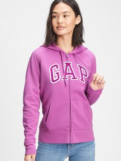 Толстовка с капюшоном и логотипом на молнии GAP