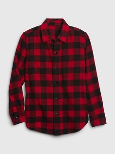 Рубашка с длинными рукавами в клетку GAP