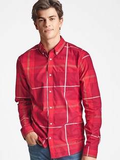 Рубашка с длинными рукавами и принтом GAP