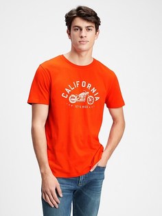 Футболка с принтом GAP