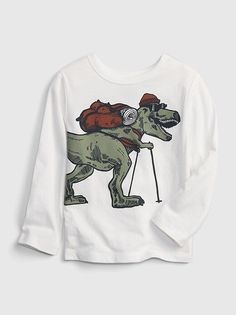 Лонгслив с принтом GAP