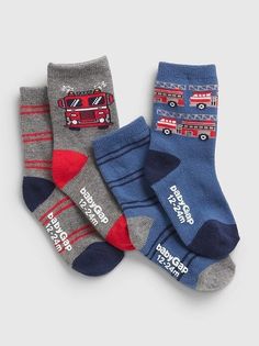 Носки с принтом (набор 4 пары) GAP