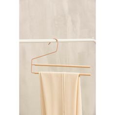 Вешалка для брюк и юбок savanna wood, 2 перекладины, 36×21,5×1,1 см, цвет розовый