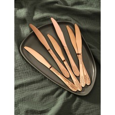 Набор ножей столовых доляна bloom, 23,2 см, 6 шт