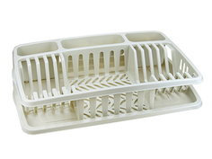 Сушилка для посуды Фланто 50.8x33.8x10.4cm пластмассовая White 488СБЕЛ Без производителя