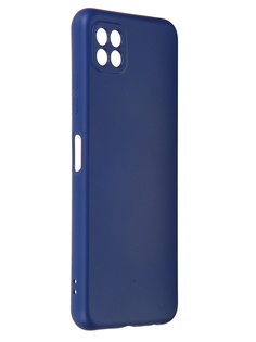 Чехол DF для Samsung Galaxy 5G A22s / A22 Silicone Blue sOriginal-32