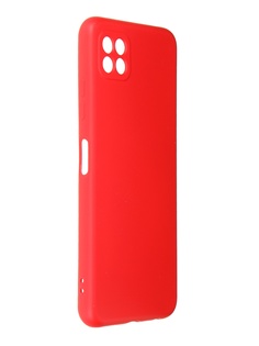 Чехол DF для Samsung Galaxy 5G A22s / A22 Silicone Red sOriginal-32