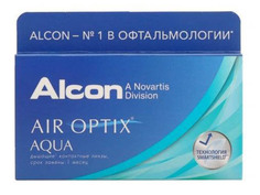 Контактные линзы Alcon Air Optix Aqua (3 линзы / 8.6 / -4)