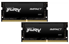 Оперативная память Kingston DDR4 SO-DIMM Kit of 2 FURY Impact KF429S17IBK2/64 64GB