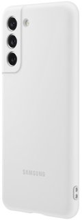Клип-кейс Samsung Silicone для Galaxy S21 FE (белый)