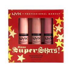 NYX Professional Makeup Набор блесков для губ "BUTTER GLOSS TRIO" LIGHT NUDES