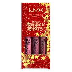 Набор жидких помад Lip Lingerie XXL Trio COOL BERRIES NYX Professional Makeup