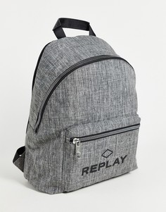 Рюкзак с логотипом Replay-Серый