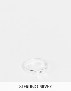 Массивное кольцо-печатка из стерлингового серебра Kingsley Ryan-Серебристый
