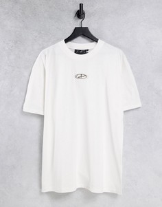 Белая футболка с логотипом от комплекта The Couture Club-Белый