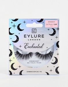 Накладные ресницы из искусственного норкового меха Eylure X SKINNY DIP – Enchanted Crescent 3D-Черный цвет