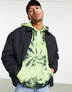 Спортивная куртка в стиле oversized черного цвета Topman-Черный цвет