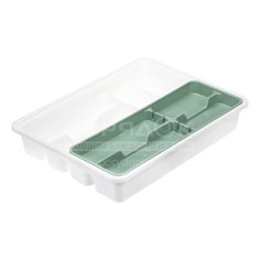 Лоток для столовых приборов Idea М 1146 фисташковый, 31х7х40 см